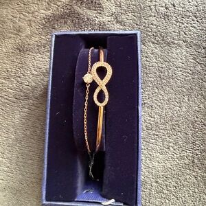 Swarovski Rose Gold Infinity Bracelet